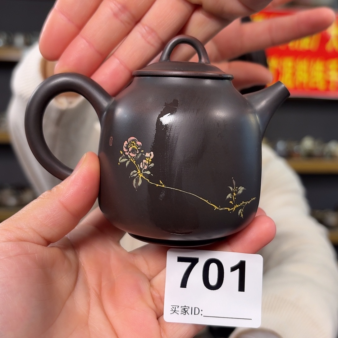 杯坭兴陶纯原矿泥料纯手工壶