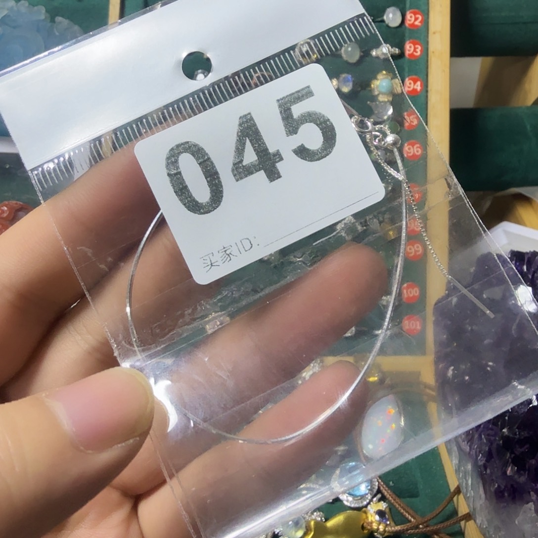 ༺***༻石英质玉银S925镶嵌手链