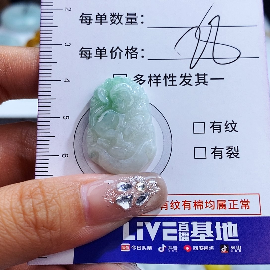 翡翠未镶嵌毛衣链9254