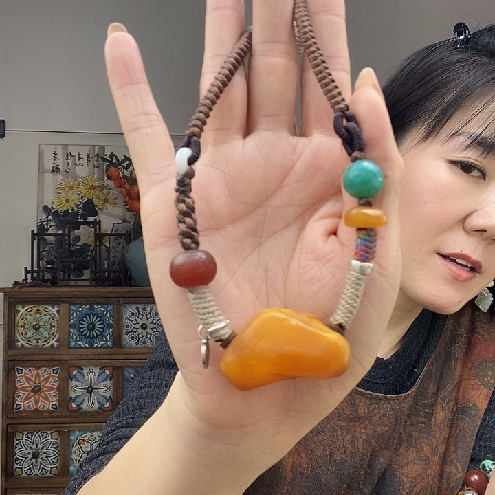 蜜蜡项链未镶嵌项链