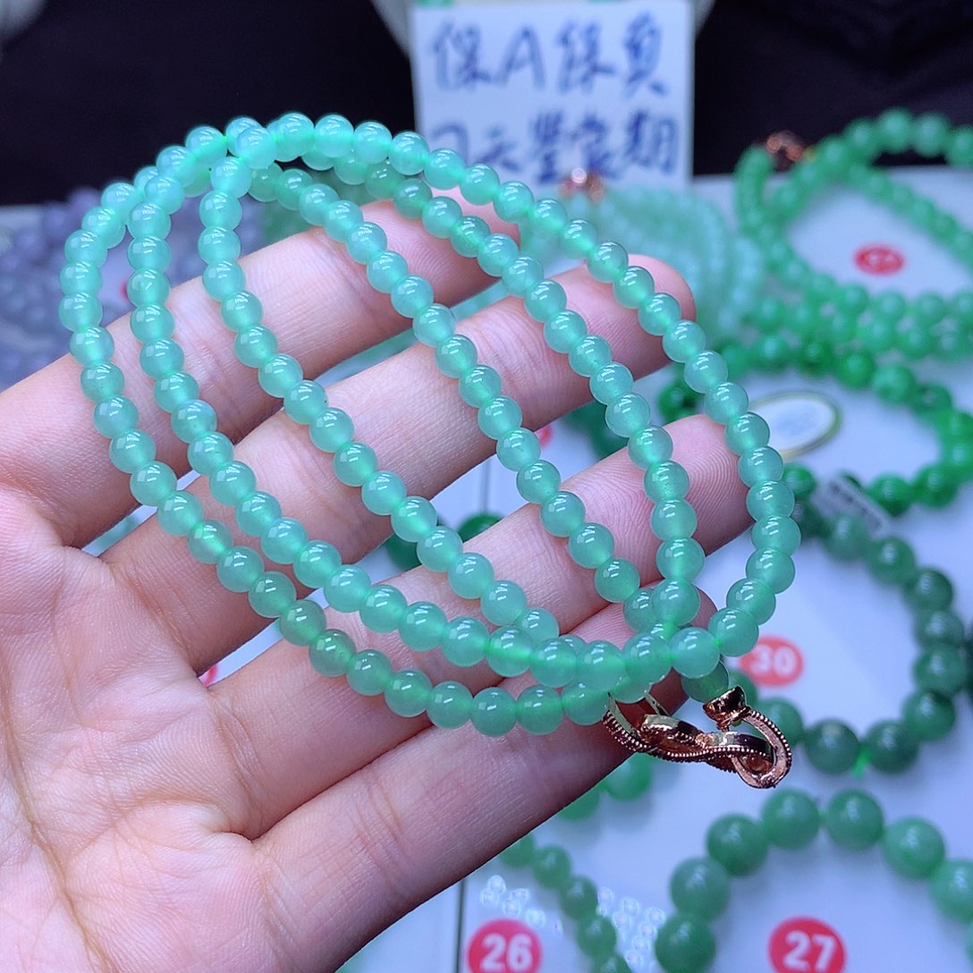 翡翠毛衣链未镶嵌卡4.8