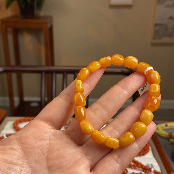 琥珀手链未镶嵌蜜蜡手串10