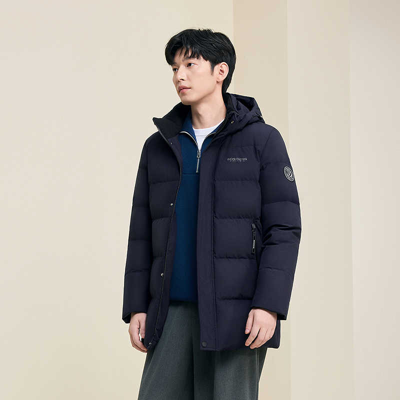 【波司登】2025年新款连帽长袖保暖短款时尚休闲百搭外套男