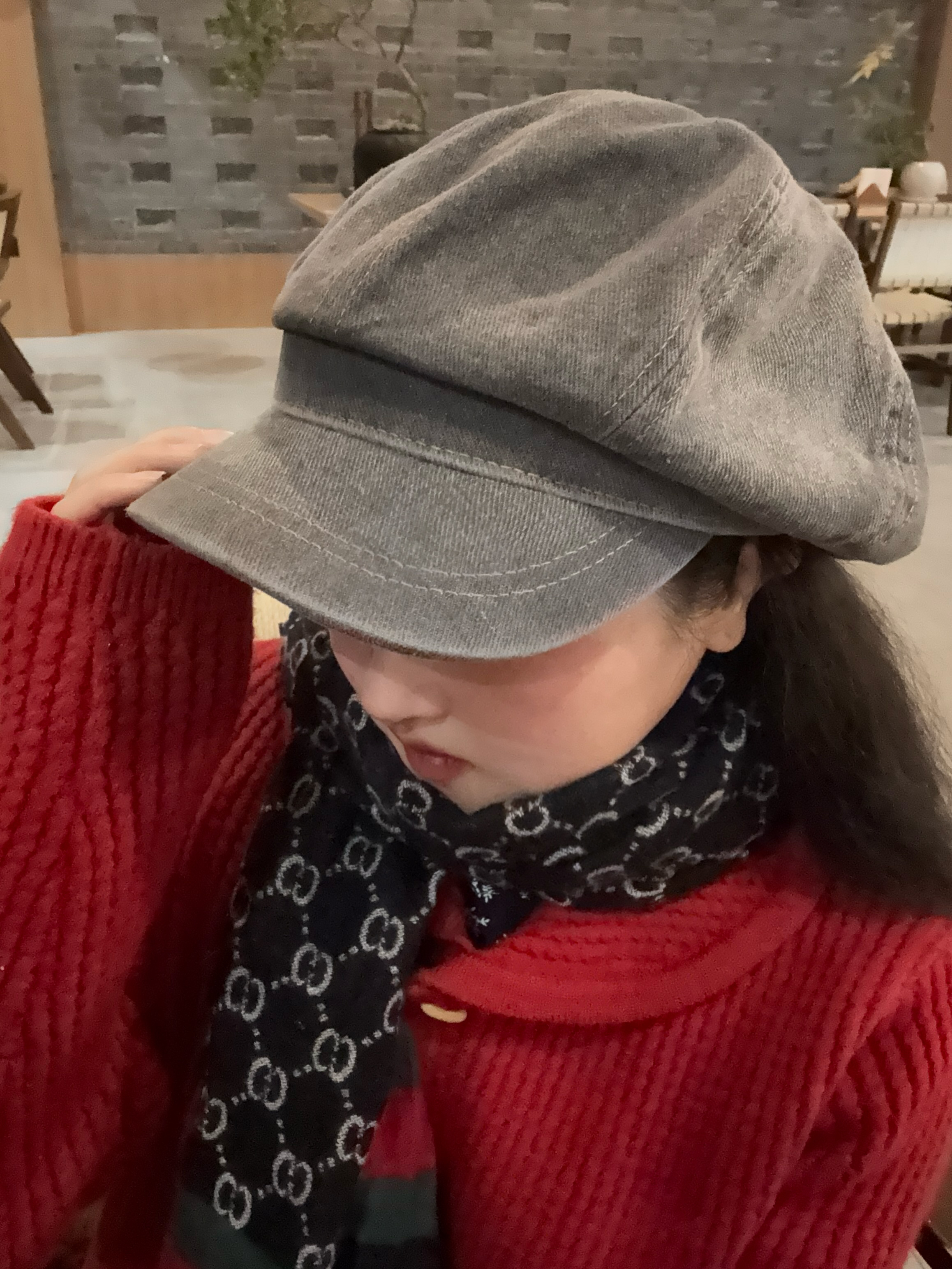 日系贝雷冬季水洗新款鸭舌报童帽大头围秋冬八角帽子爆款画家帽女