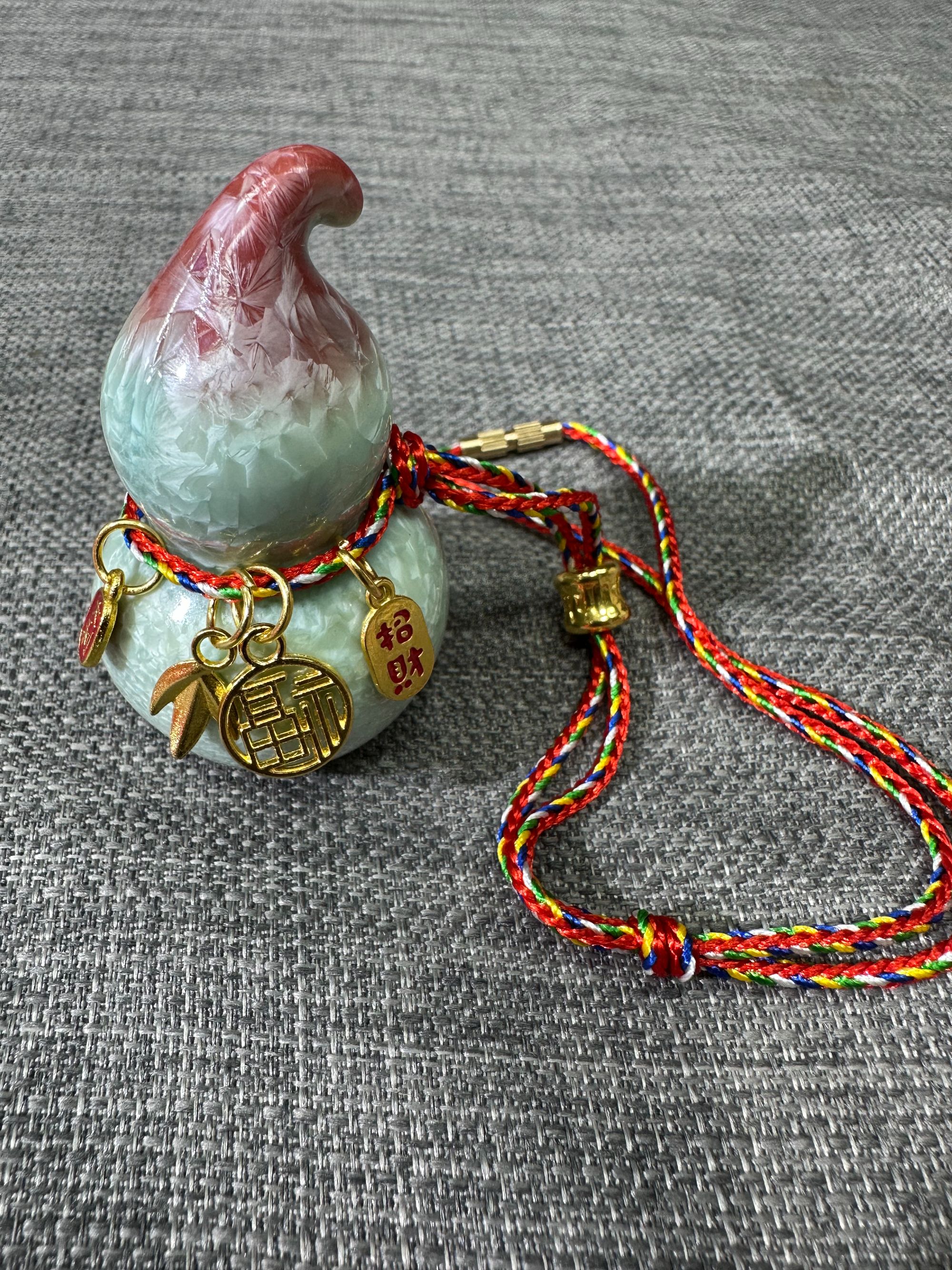 结晶釉葫芦摆件车主福禄