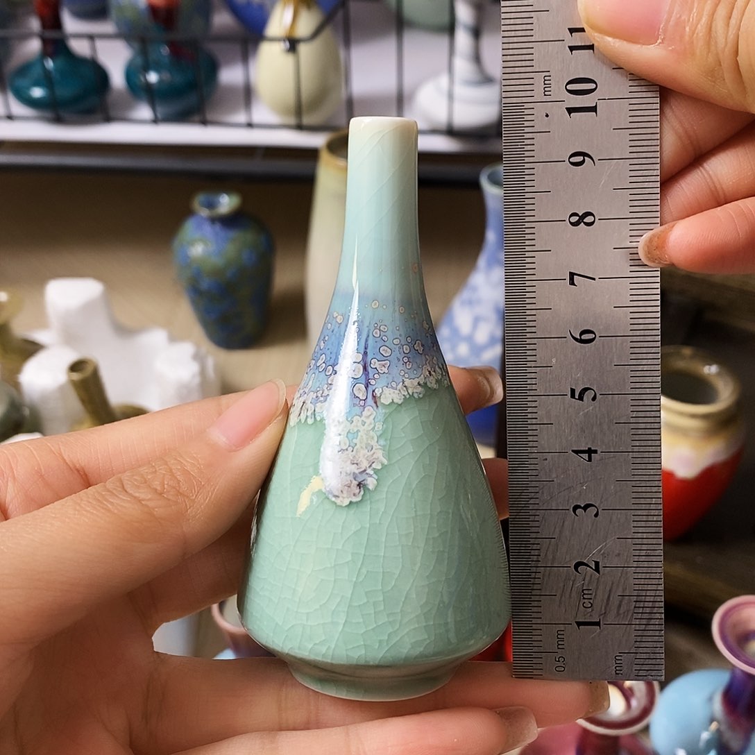 摆件景德镇高温陶瓷小花瓶