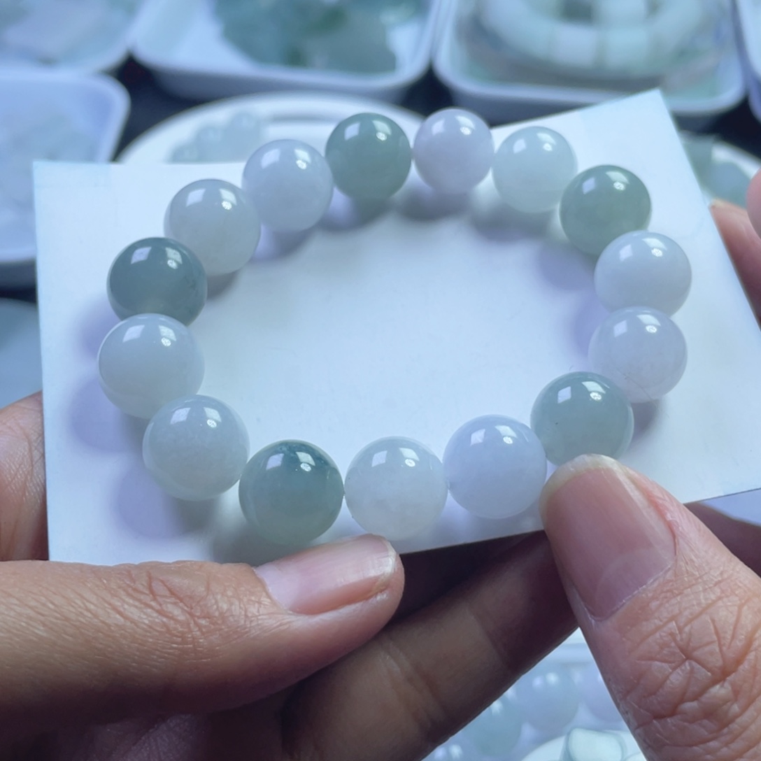 翡翠未镶嵌手链手串