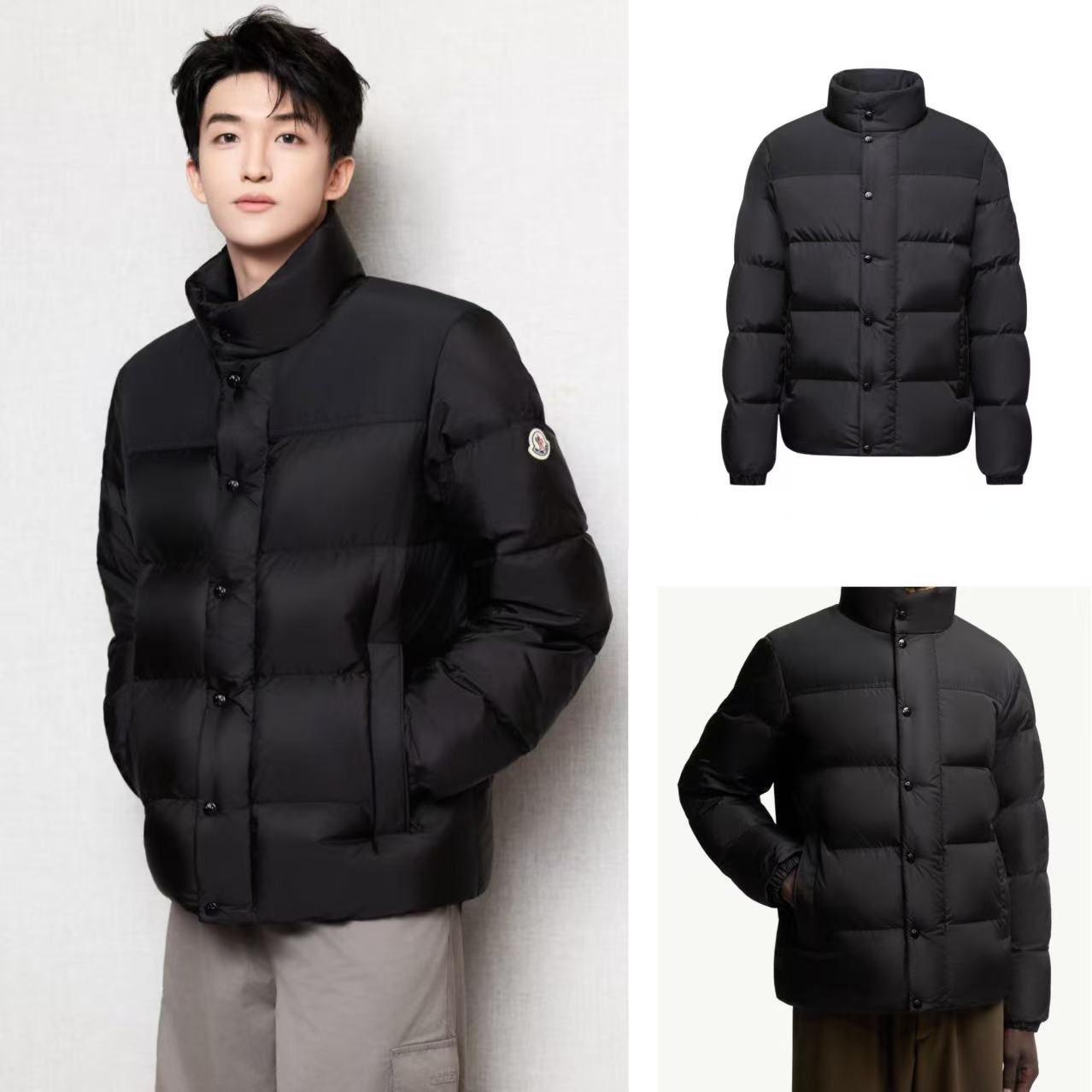 未使用 MONCLER 盟可睐Virolais25秋冬男士立领短款羽绒夹克外套