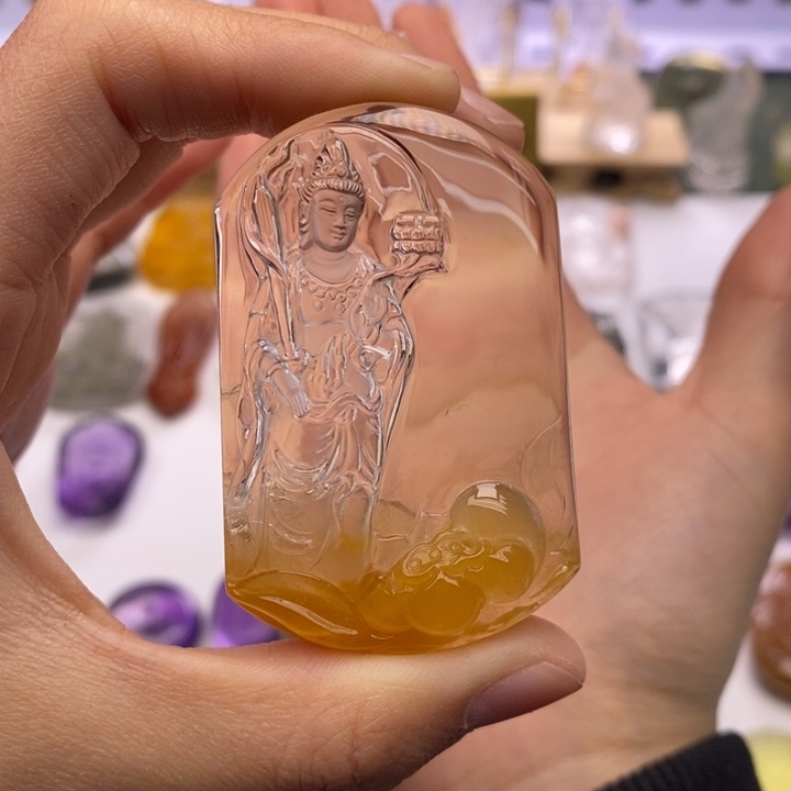 M***风水晶颈饰未镶嵌定制