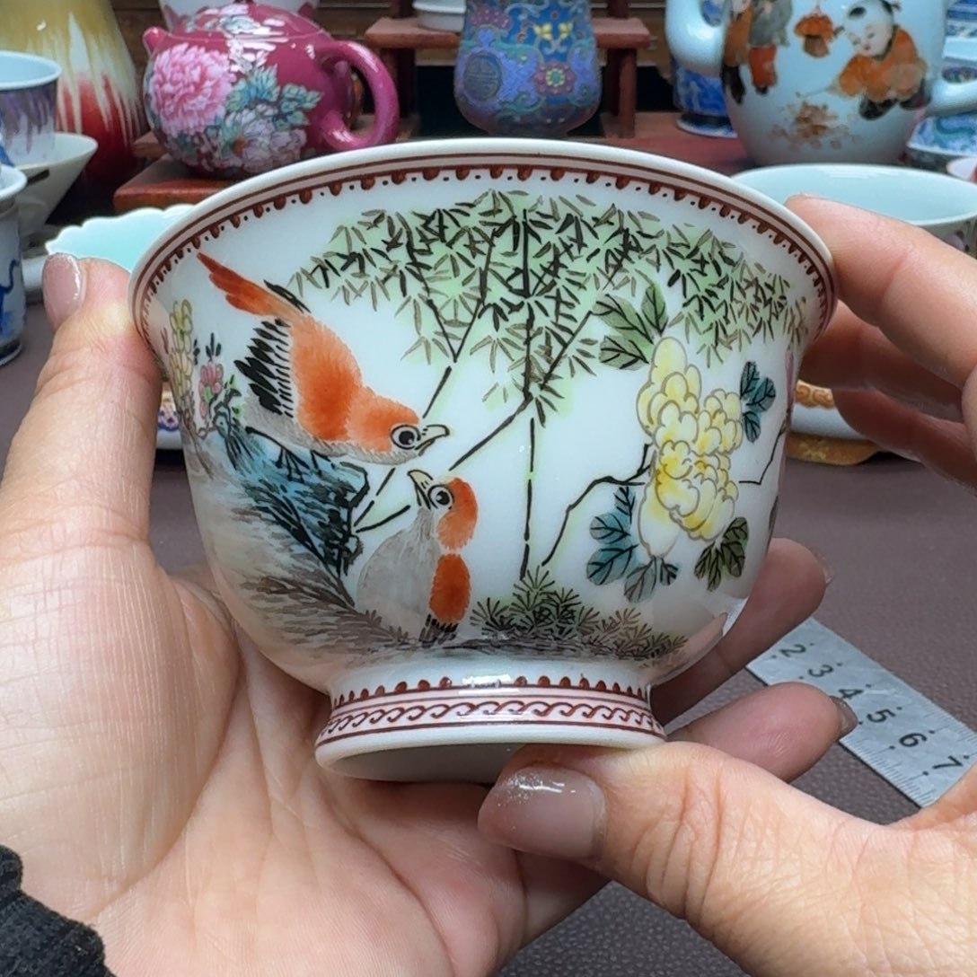 瓷片景德镇仿古手工制作精品展示