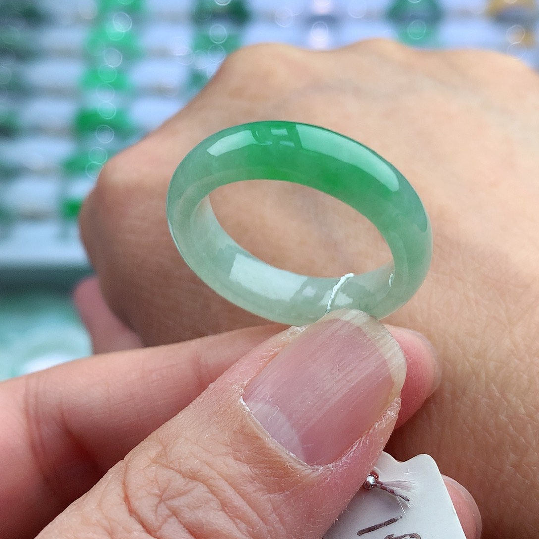 未镶嵌戒指翡翠19-20号