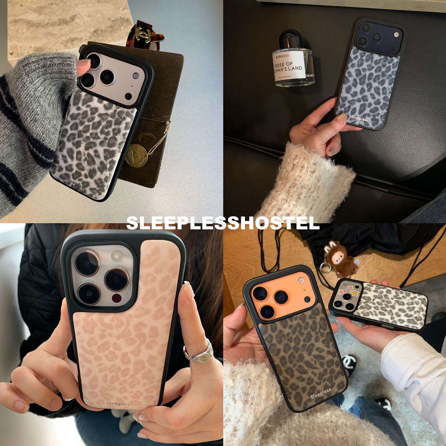 失眠招待所 软fufu面包壳ins风小众时尚个性豹纹适用苹果17手机壳