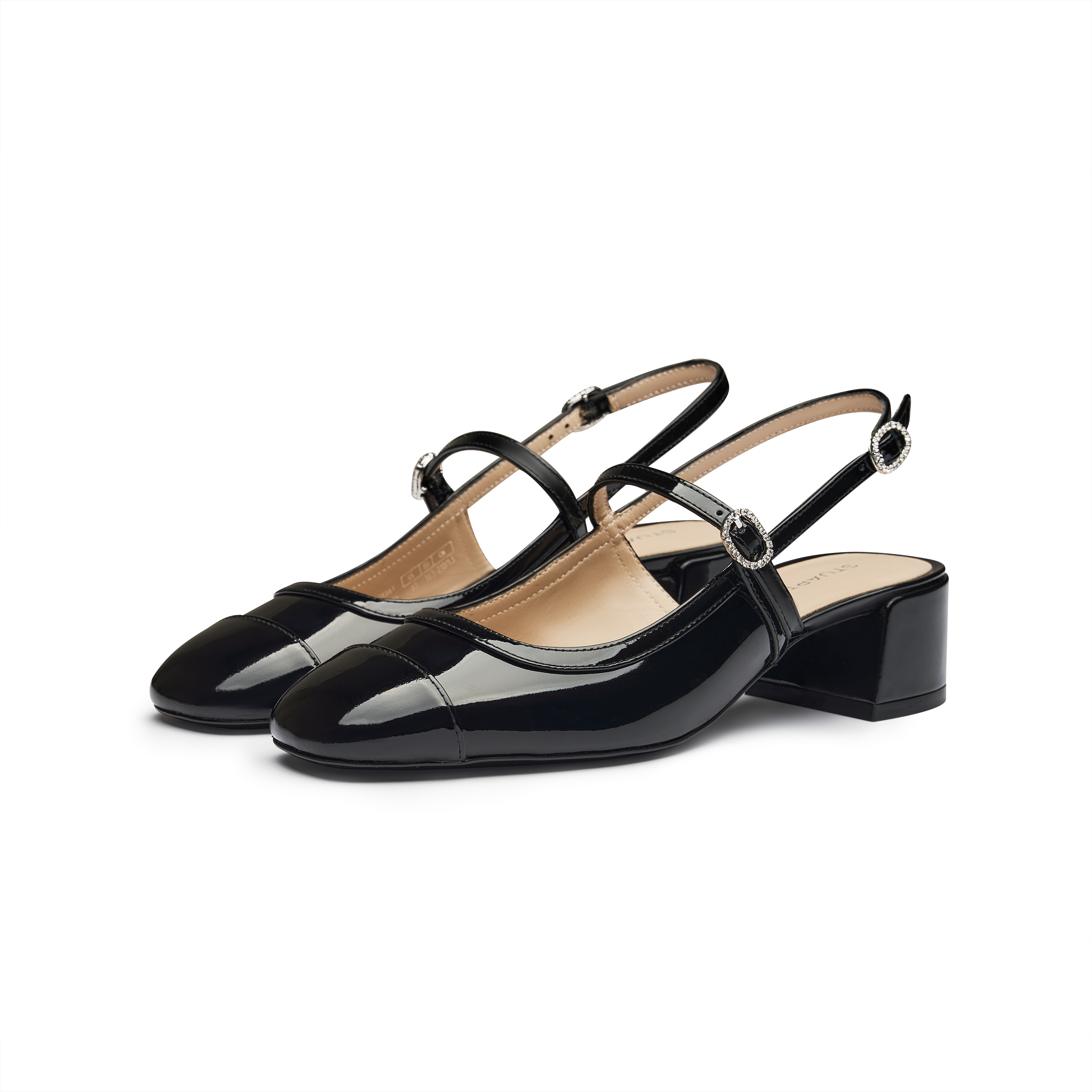 【长春卓展SW】SW MAEVE CRYSTAL MARY JANE SLINGBACK漆皮高跟鞋