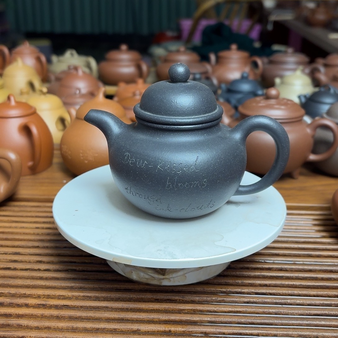 紫砂茶壶半手工制作