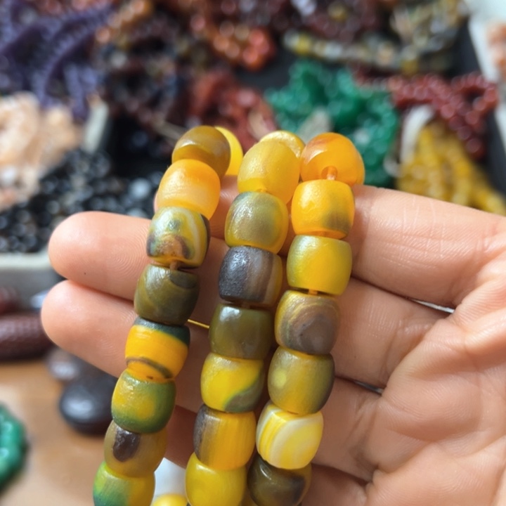 玛瑙/玉髓手链未镶嵌良*