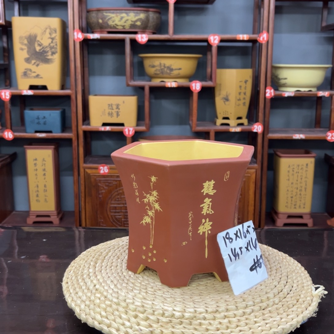 紫砂花盆紫砂花盆