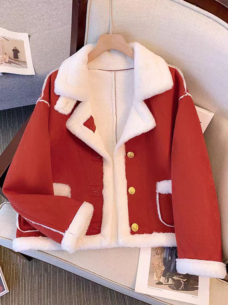 【2261-2270编码】 女网红小个子棉服秋冬女士黑色保暖拼接棉衣上衣