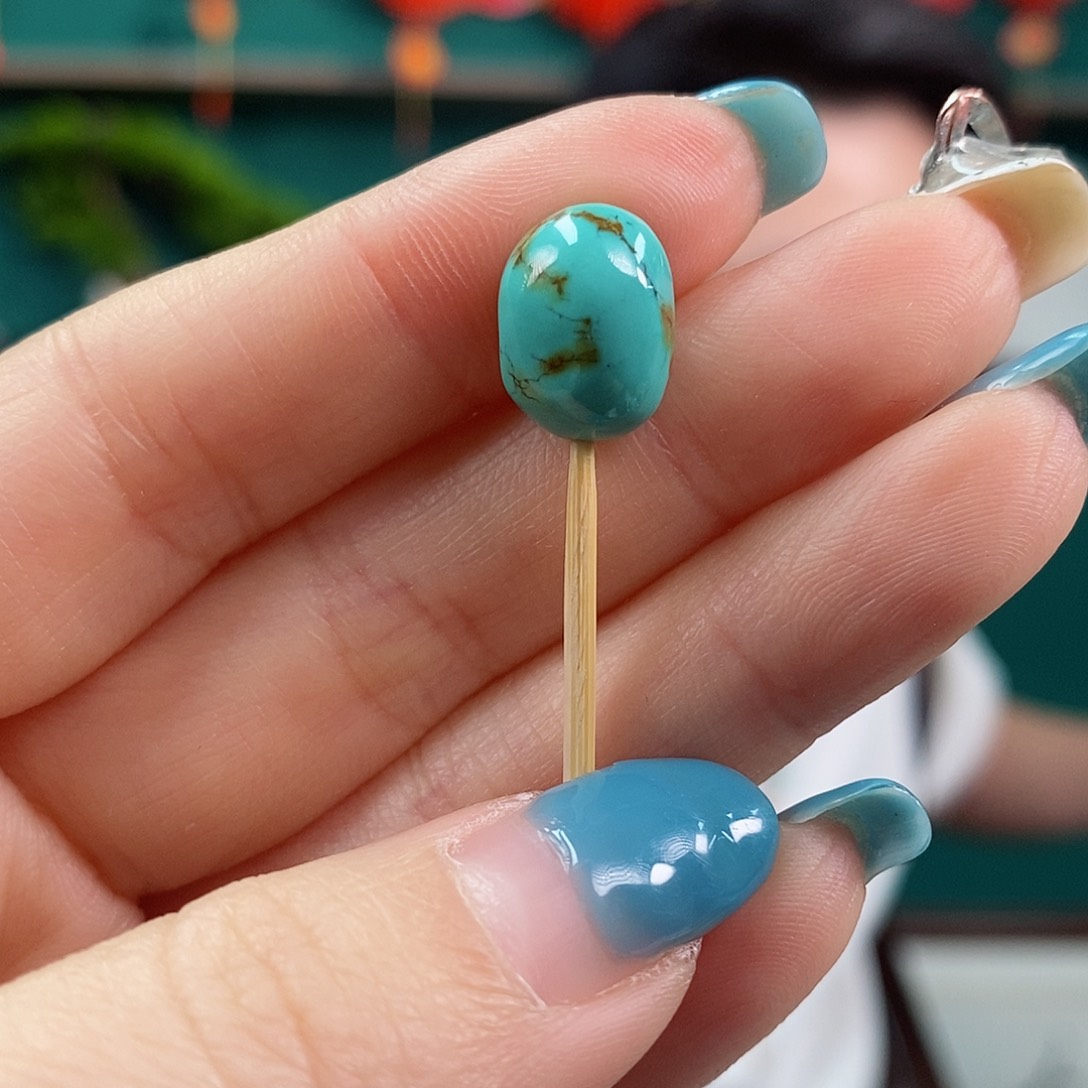 绿松石珠宝奇石18K金镶嵌