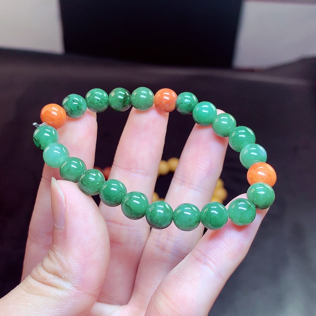 翡翠未镶嵌毛衣链