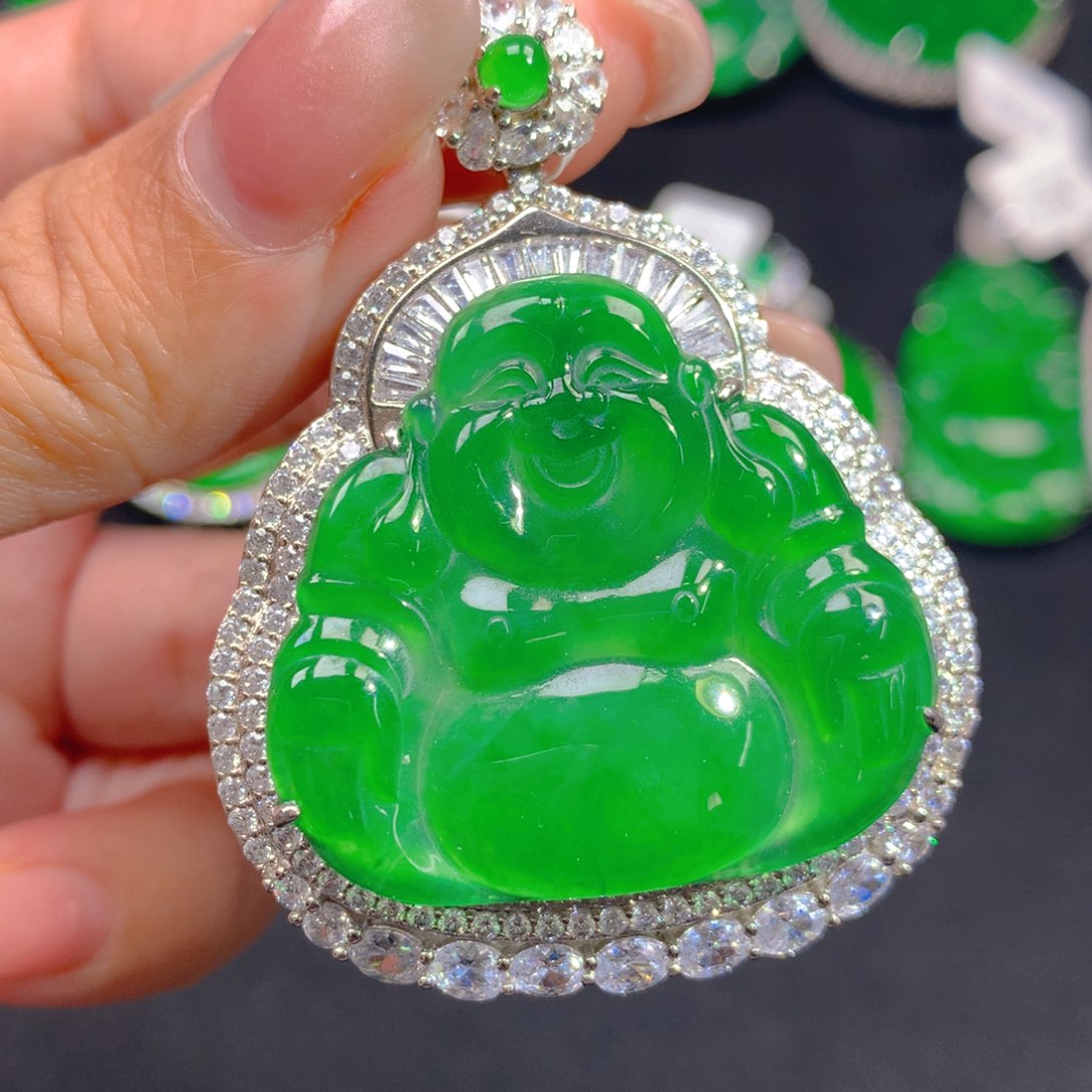 翡翠颈饰银S925镶嵌111111111