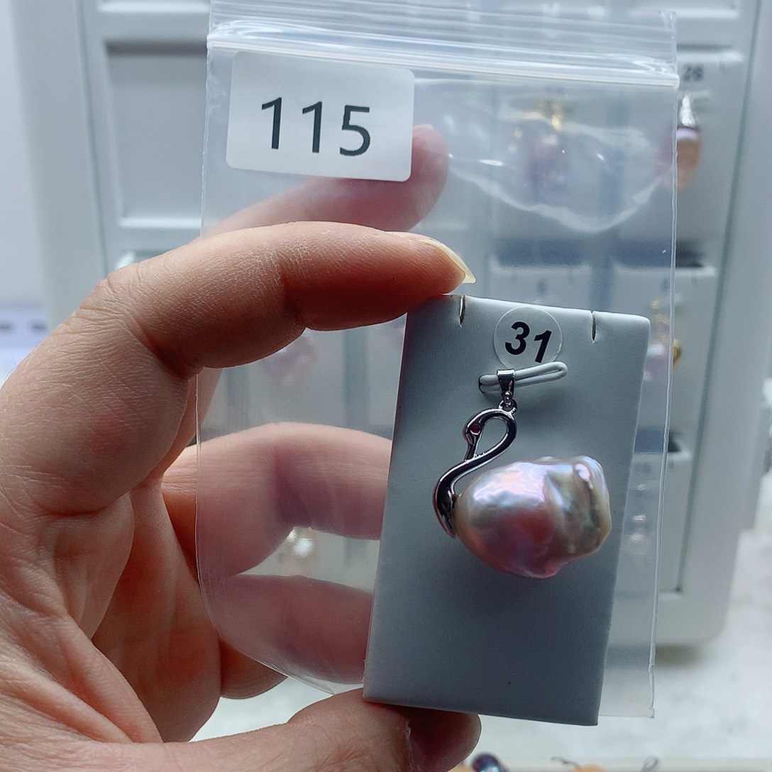 吊坠(不含链)淡水珍珠合金