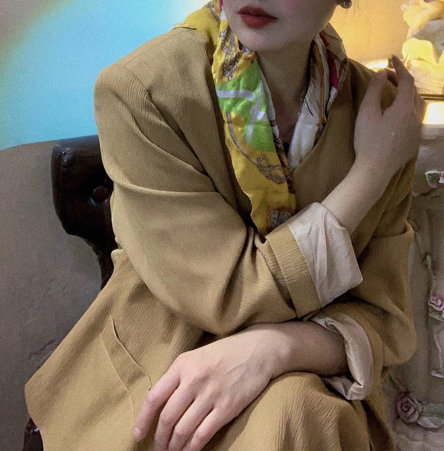 七月古着 vintage 服饰 （复古 气质 高高货大衣外套短外套）百搭