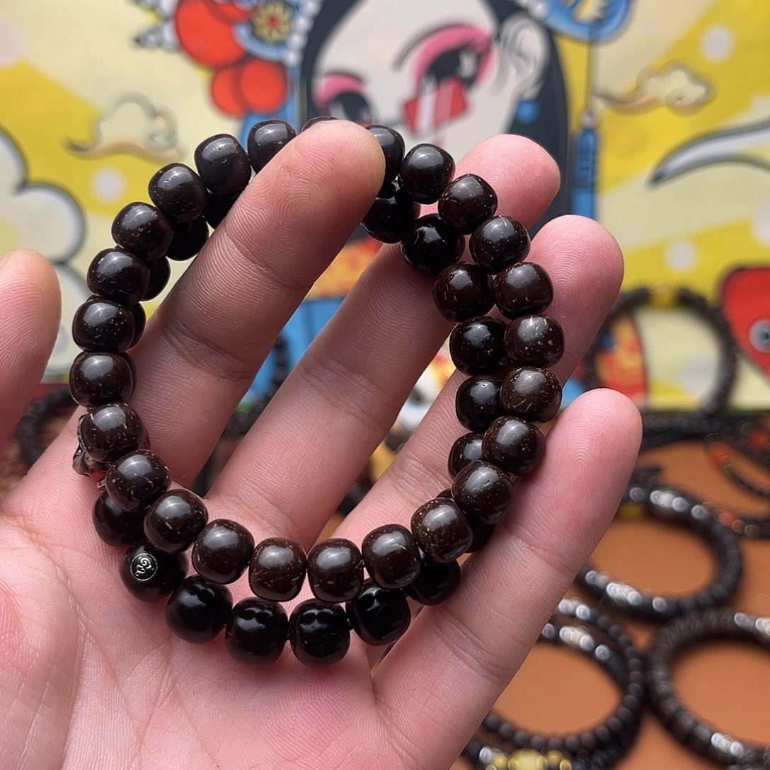 古***。椰蒂手串98老型素圈