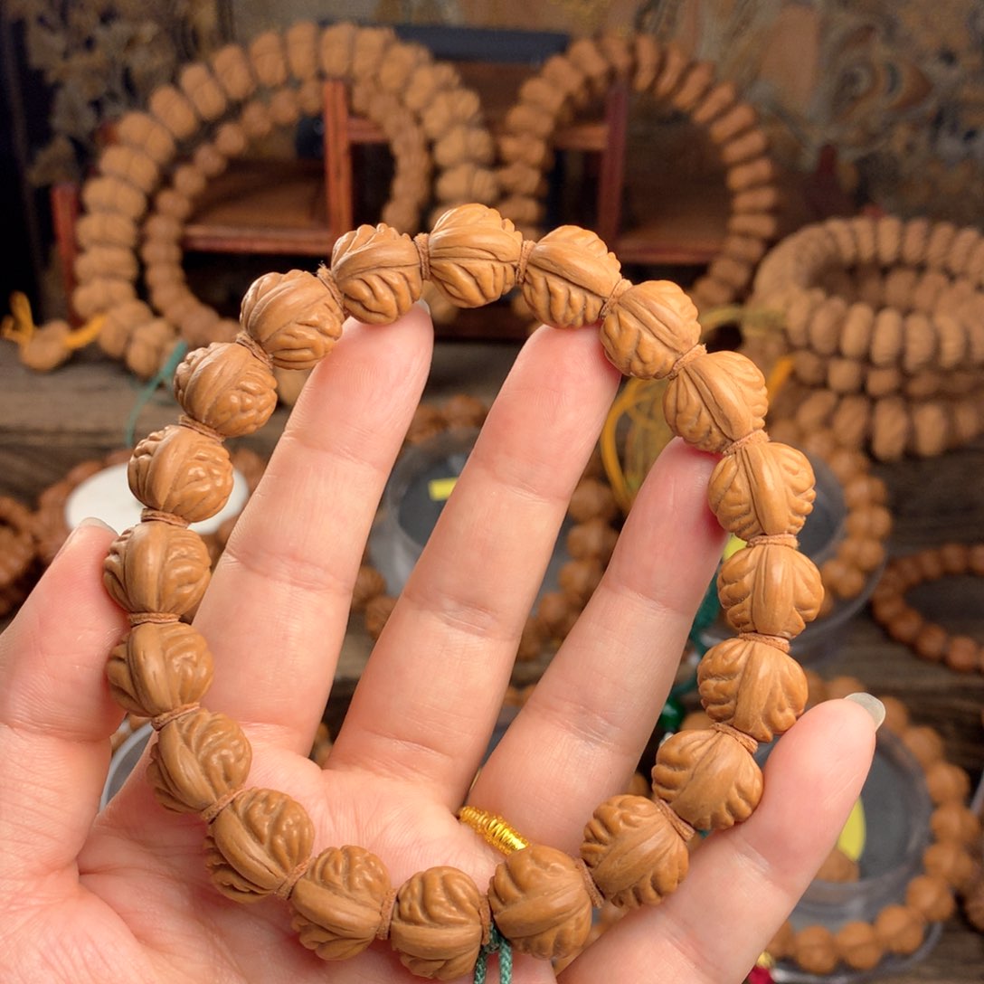 桃核手串14小金蟾桃核手串