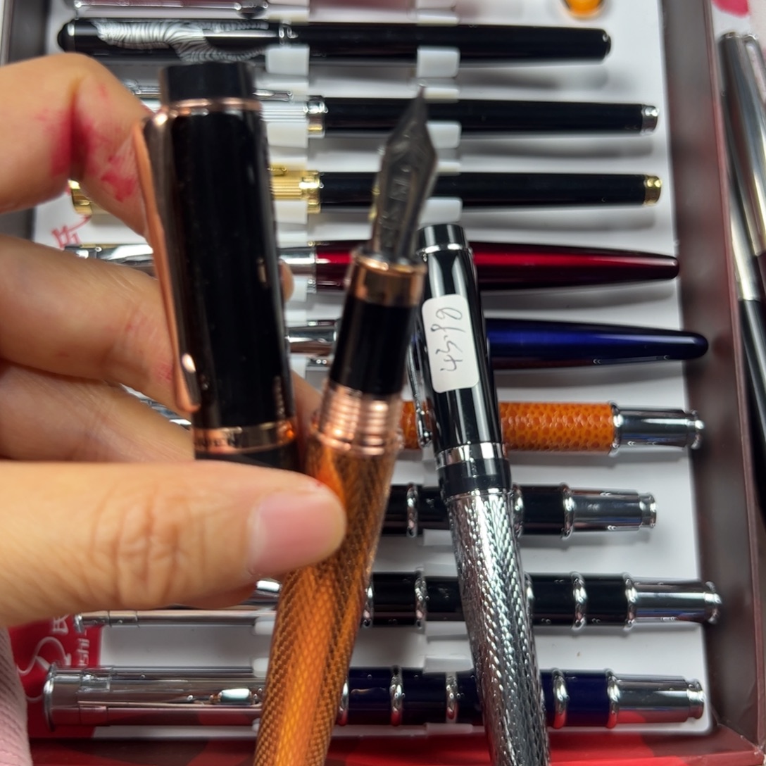 便携式富利文2059金刻拉丝旋帽大尖m尖