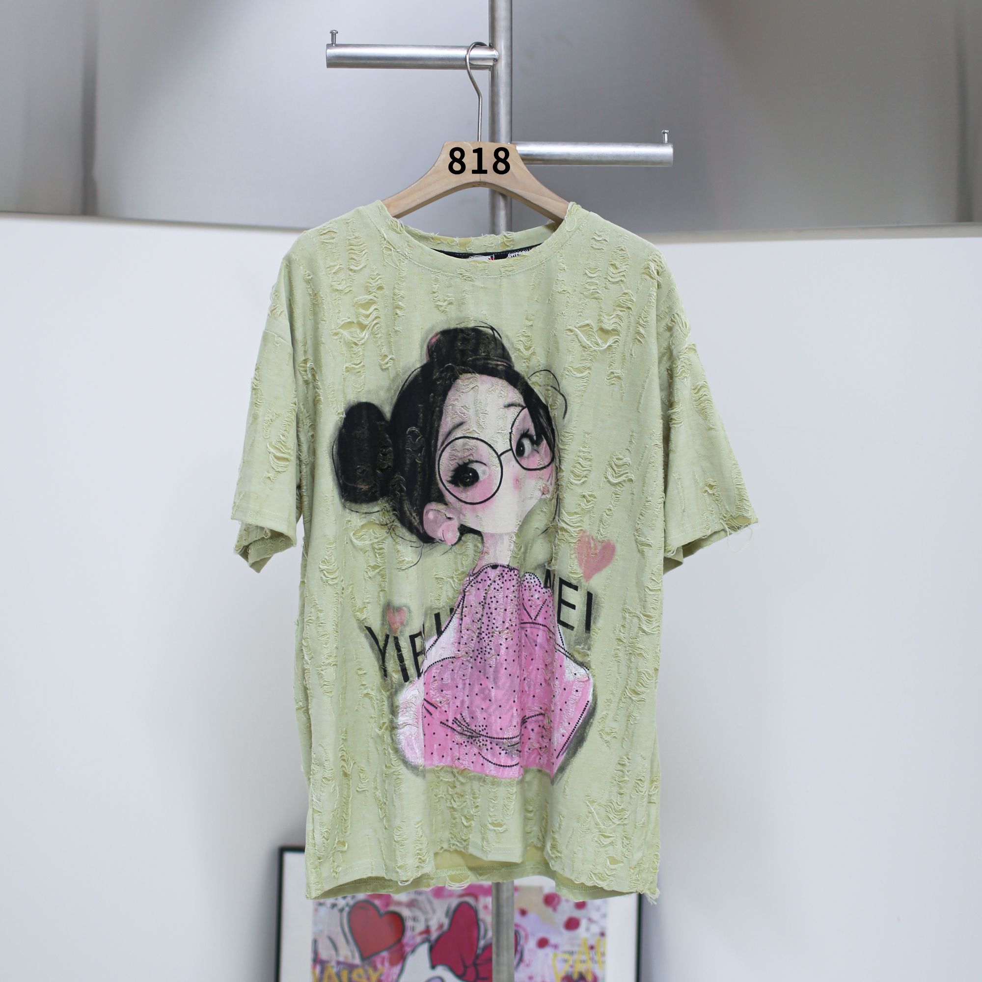【25818】卡通印花短袖T恤夏季圆领百搭