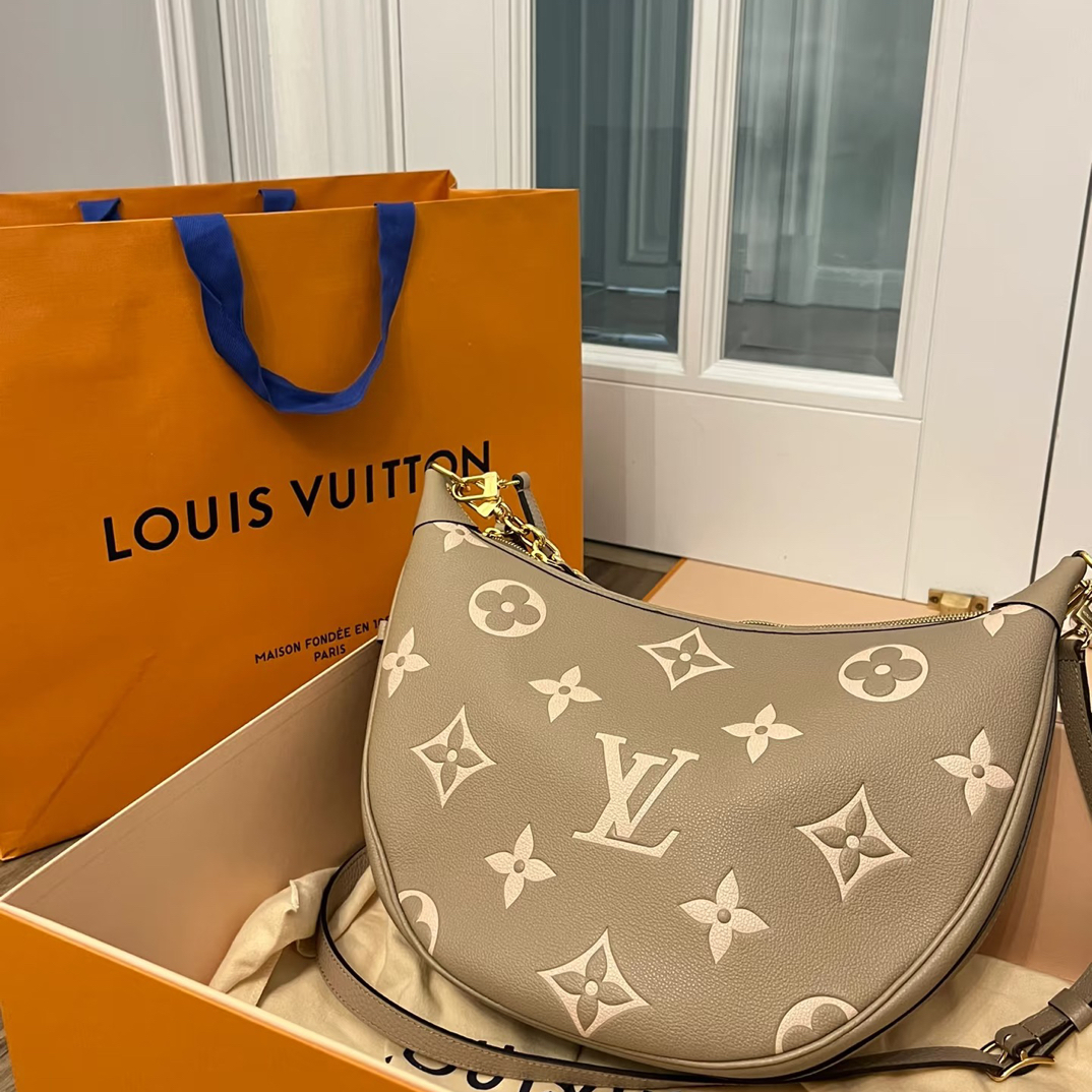 99新 LouisVuitton/路易威登 lv大月亮大象灰/99新