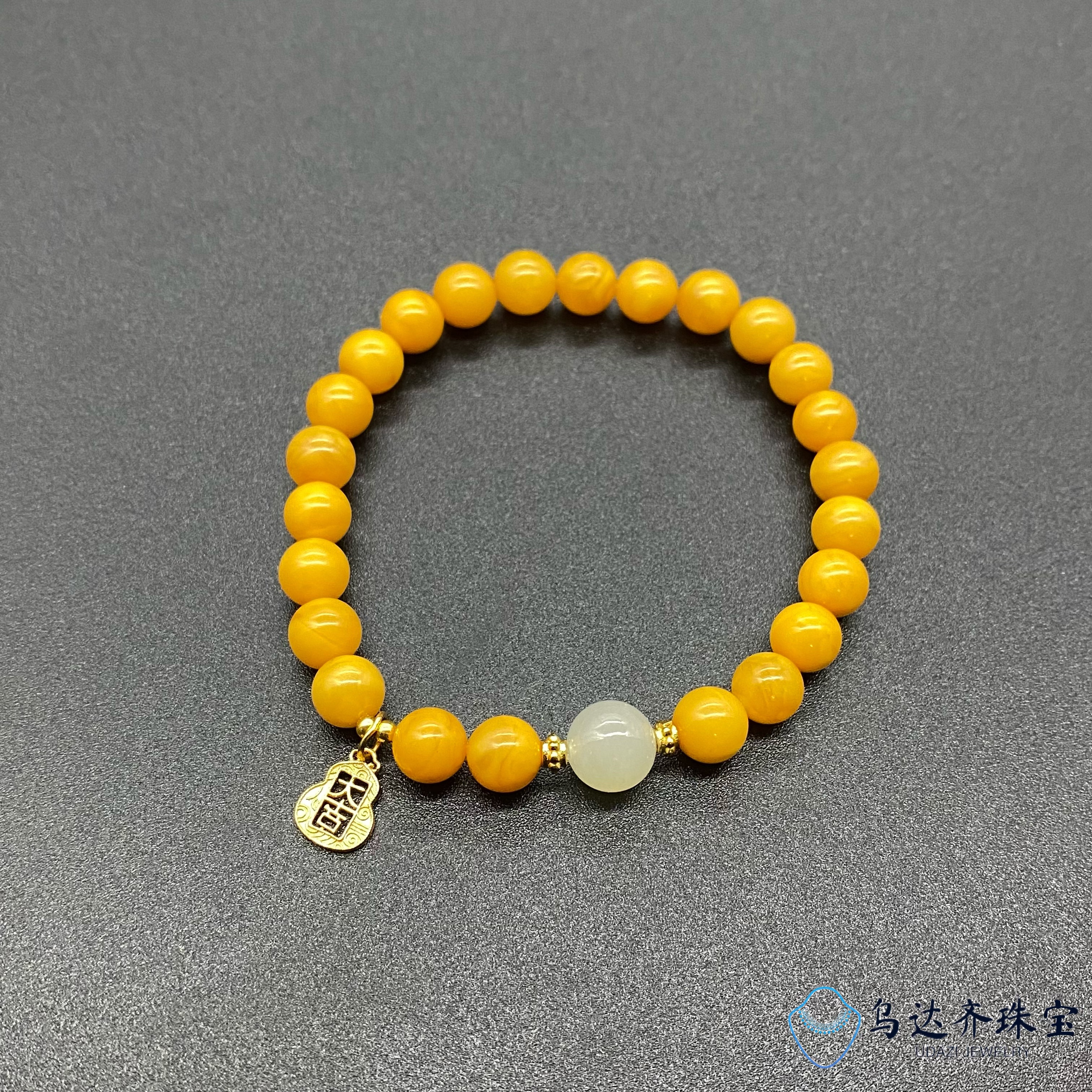 【乌达齐珠宝】6mm和田玉老蜡手串@多样性只发其中一件