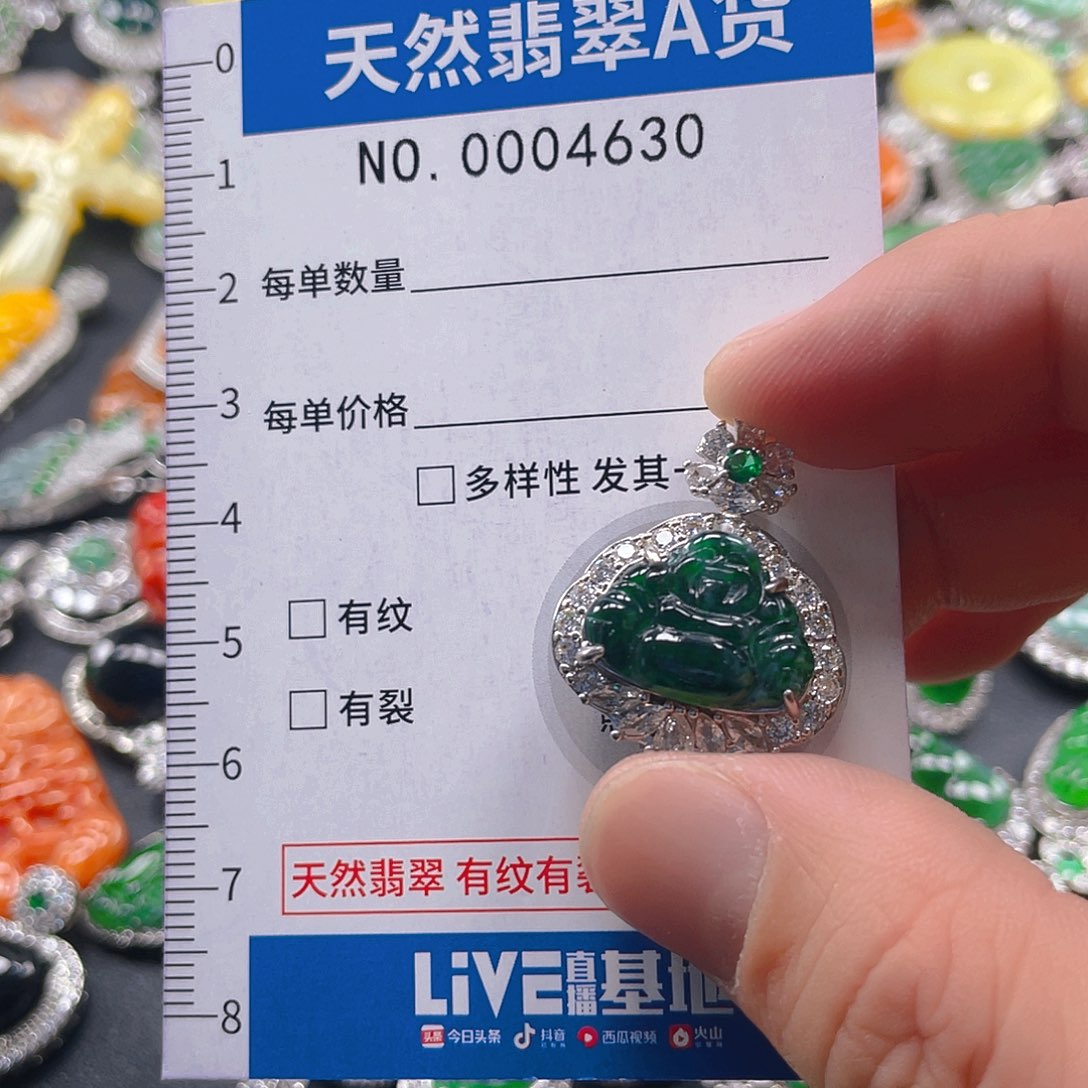 翡翠未镶嵌吊坠(不含链)