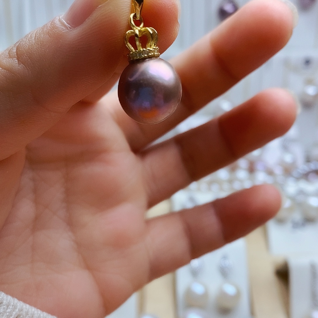 淡水珍珠吊坠(赠链)合金