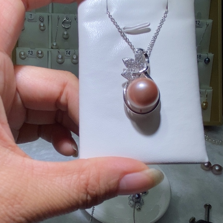 耳饰淡水珍珠银S925镶嵌