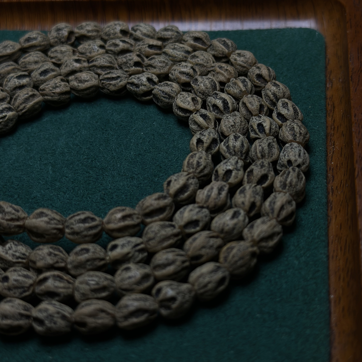 热振百香籽手串微切高桩深坑脏鬼脸新手入门浮力108长串文玩