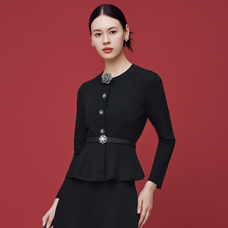 【安雅专属】25年秋冬高定针织开衫MJGD05KCD401B11