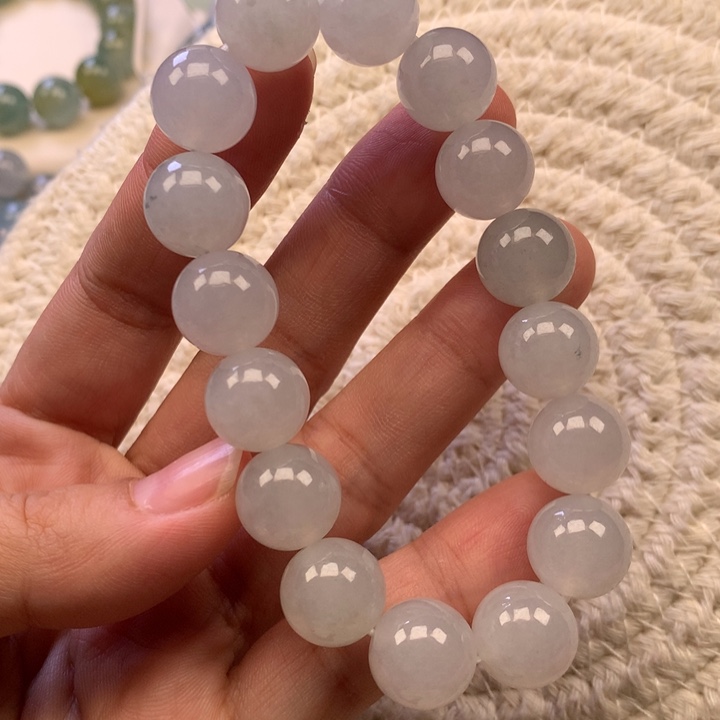 翡翠未镶嵌颈饰天然翡翠手串