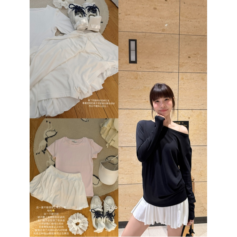 【miu系少女感】 短百褶裙松紧腰 内里裤子1032