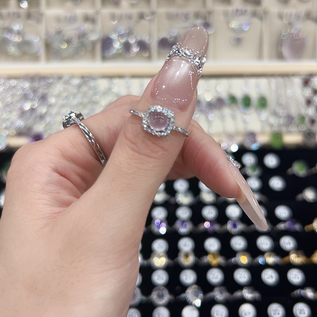 M***z萤石戒指银S925镶嵌