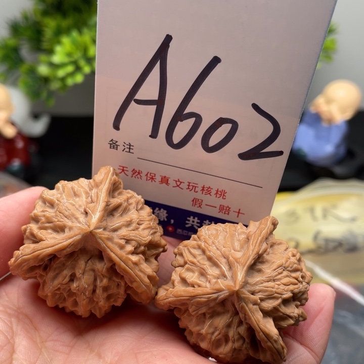 桃核把件文玩核桃三棱39