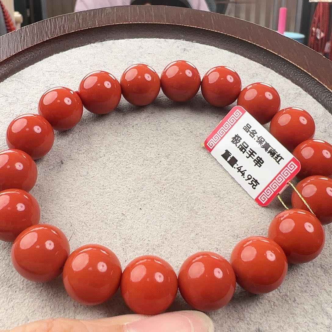 南红玛瑙手串未镶嵌