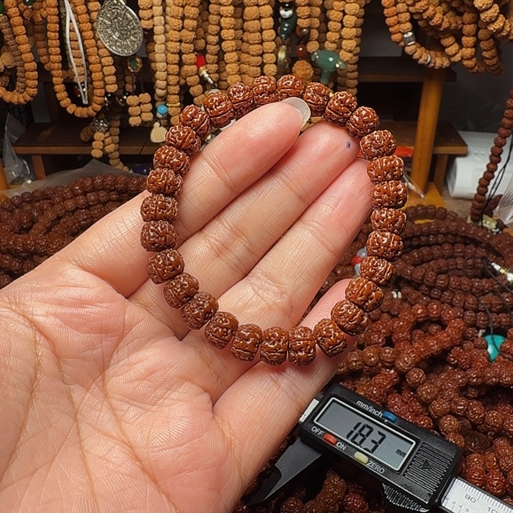 小***爹金刚菩提吊坠9mm藏切单圈