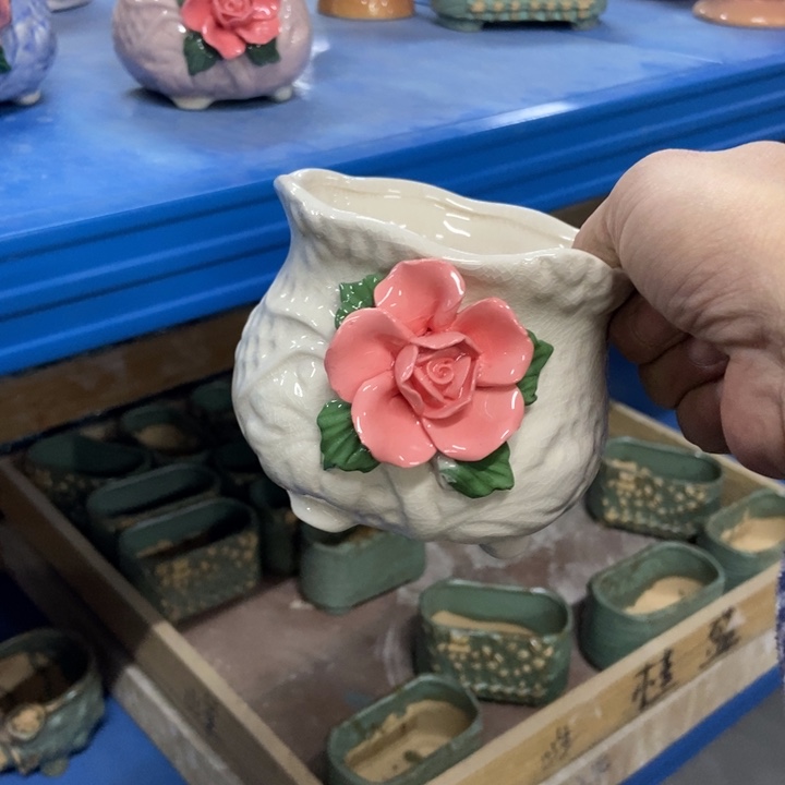 陶瓷花盆单场满9.9发10.5*8.5