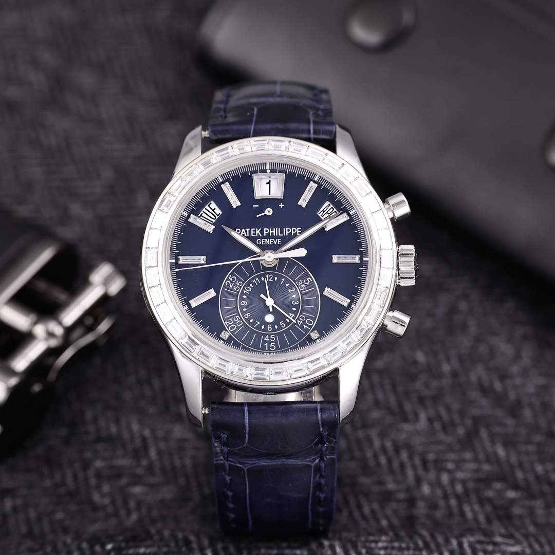 95新 Patek Philippe/百达翡丽 复杂功能时计5960P 单表双P后镶钻