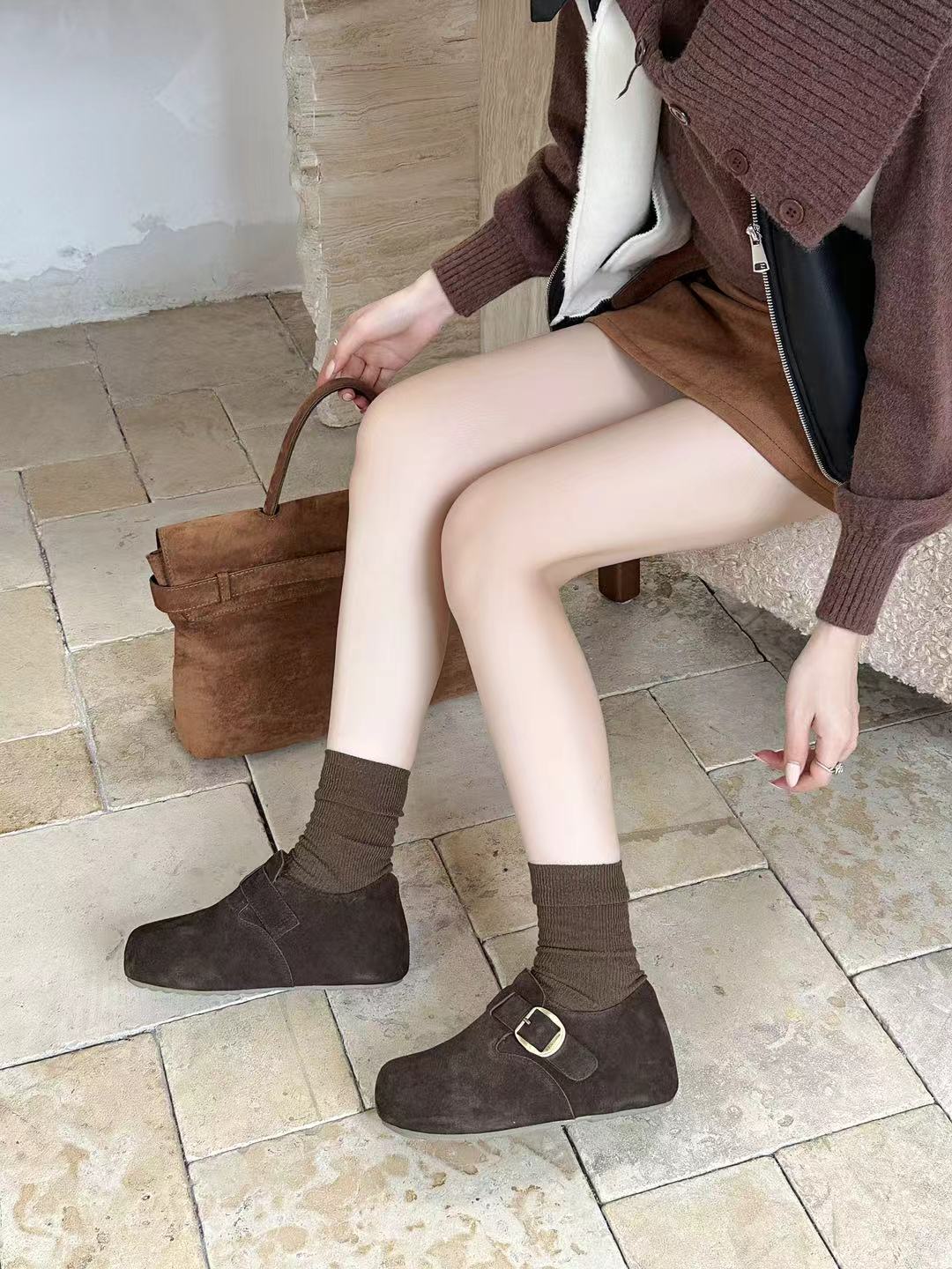 网红休闲风冬季棉鞋女靴女鞋女士秋冬时尚百搭加绒