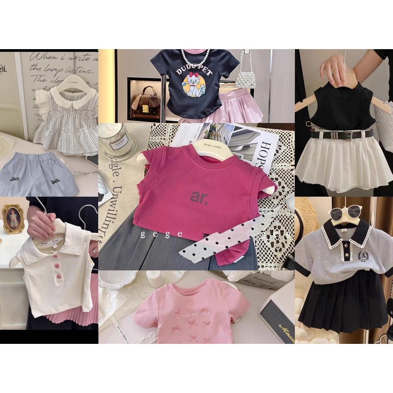 【夏款】B01-B88儿童春夏百搭时尚套装洋气时髦韩版女小童休闲