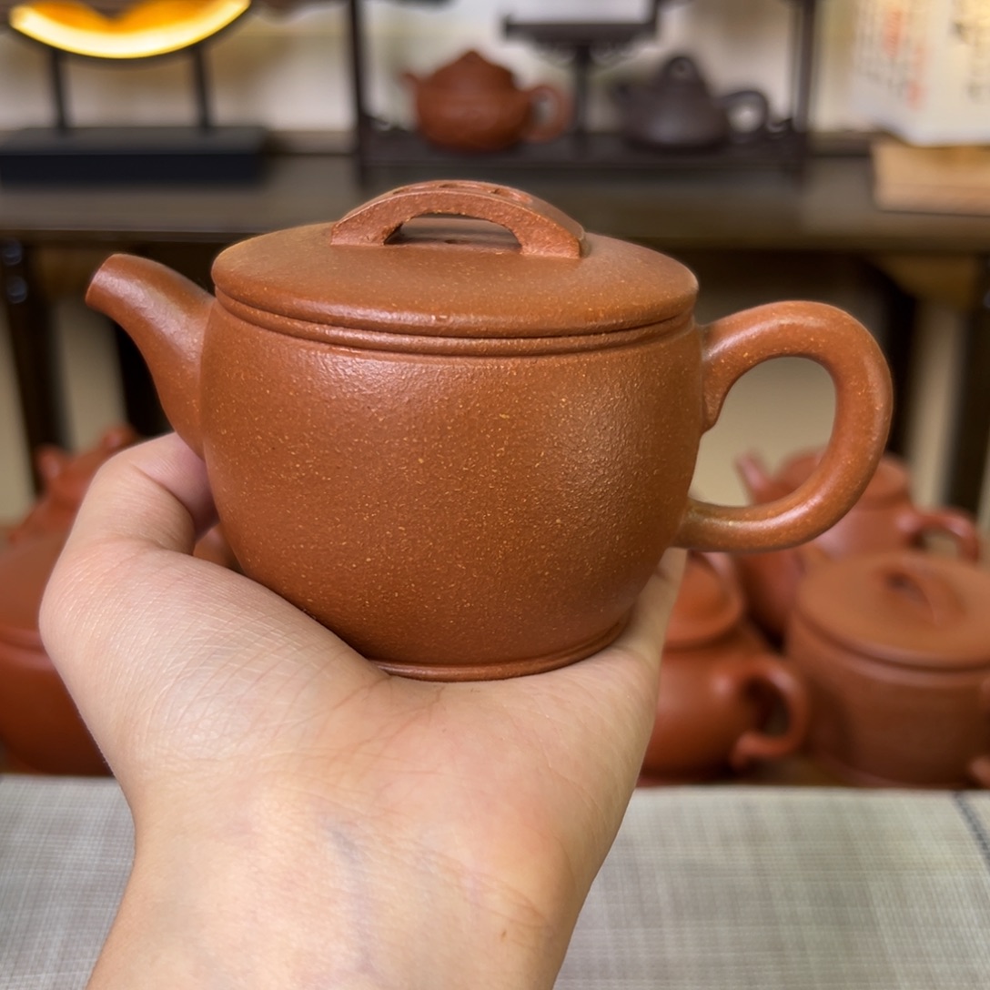 段泥茶壶紫砂壶汉瓦壶黄降坡150cc