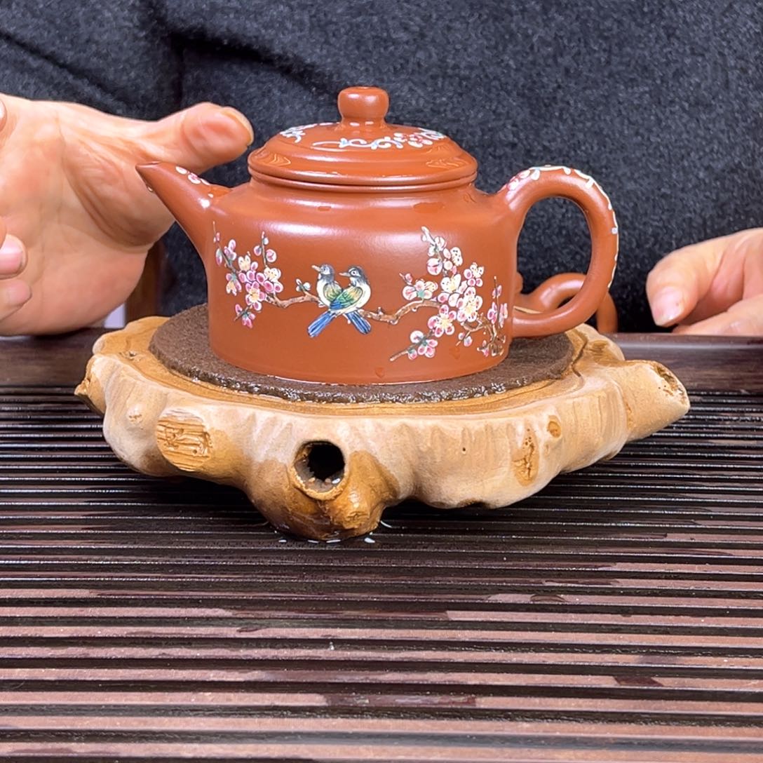 紫砂茶壶宜兴朱泥200cc