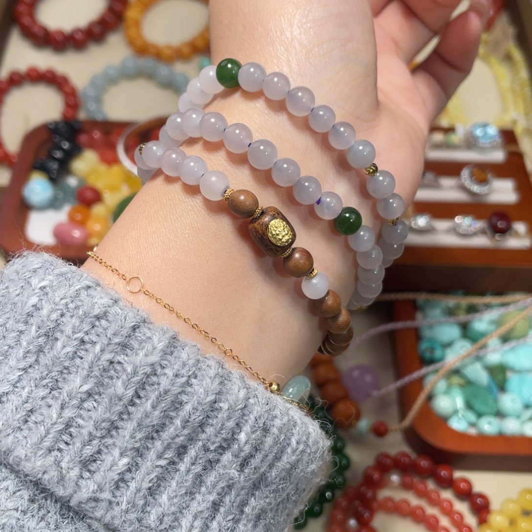 和田玉手串未镶嵌